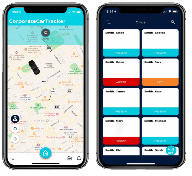 sistema de tracking transporte de personal